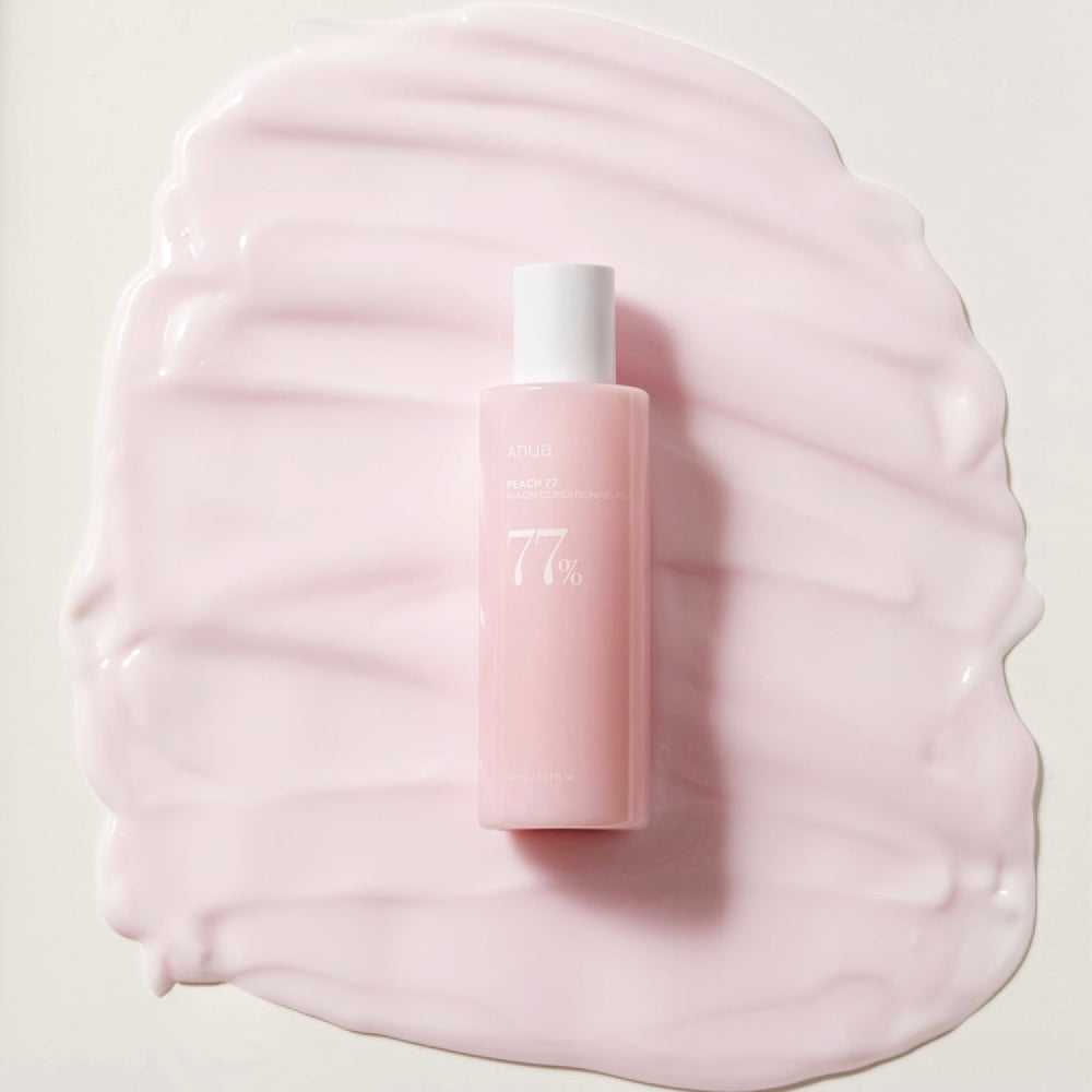 Hydratant ANUA Peach 77% Niacin Conditioning Milk 150ml lait éclaircissant 77% extrait pêche niacinamide texture lait douce - novaparapharmacie