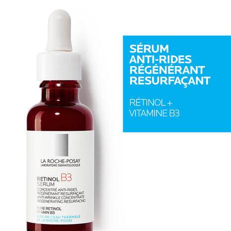 Utilisation La Roche-Posay Rétinol B3 Sérum Anti-Âge 30ml application visage sérum régénérant anti-rides
