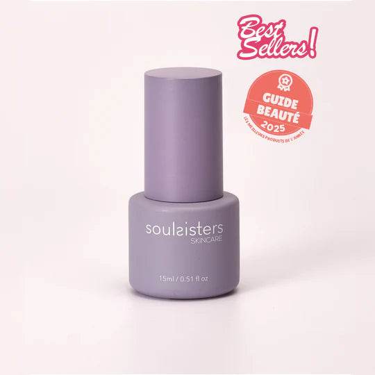 SOUL SISTERS Sérum Repulpant Hydratant 15ml Violet flacon anti-âge effet liftant éclat teinte violette - novaparapharmacie