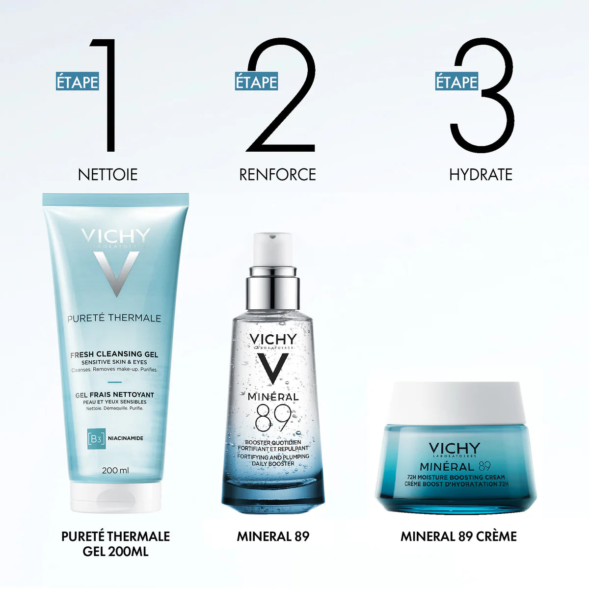 VICHY Minéral 89 Sérum Booster Hydratant Fortifiant Repulpant