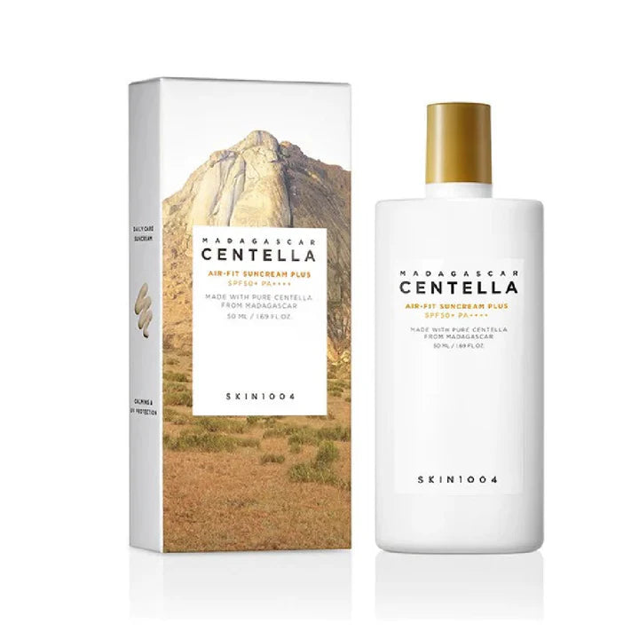 CENTELLA Air-Fit Suncream Plus SPF50+ 50ml crème solaire apaisante SPF50+ PA++++ centella Madagascar air-fit sans traces blanches - novaparapharmacie
