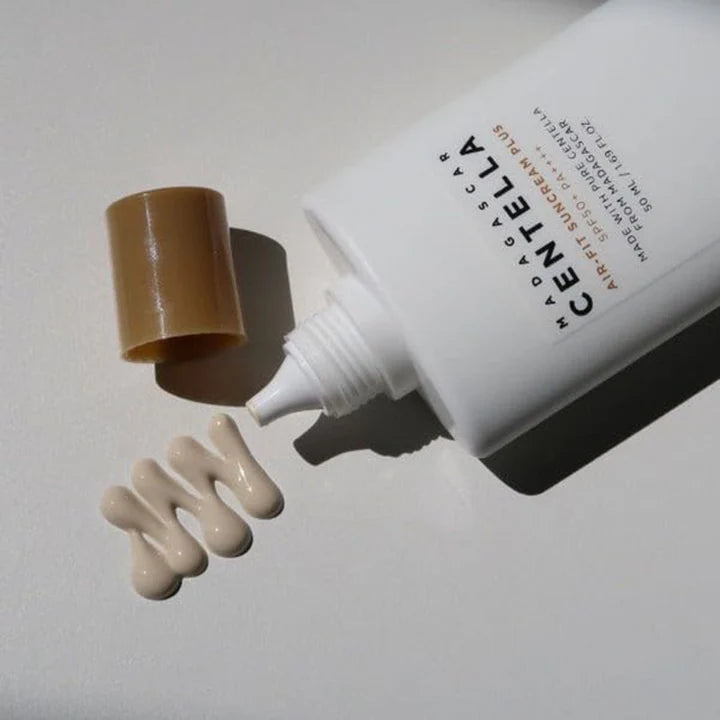 MADAGASCAR 50ml CENTELLA Air-Fit Suncream Plus SPF50+ crème solaire apaisante SPF50+ PA++++ centella Madagascar air-fit légère - novaparapharmacie