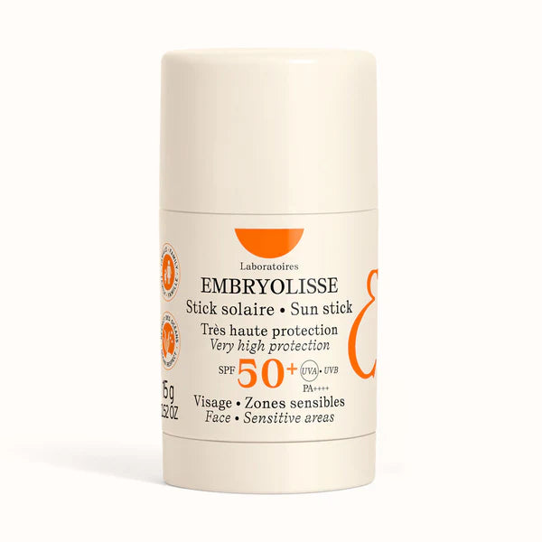Embryolisse Stick Solaire SPF50+ 15g protection solaire très haute zones sensibles lèvres visage - novaparapharmacie