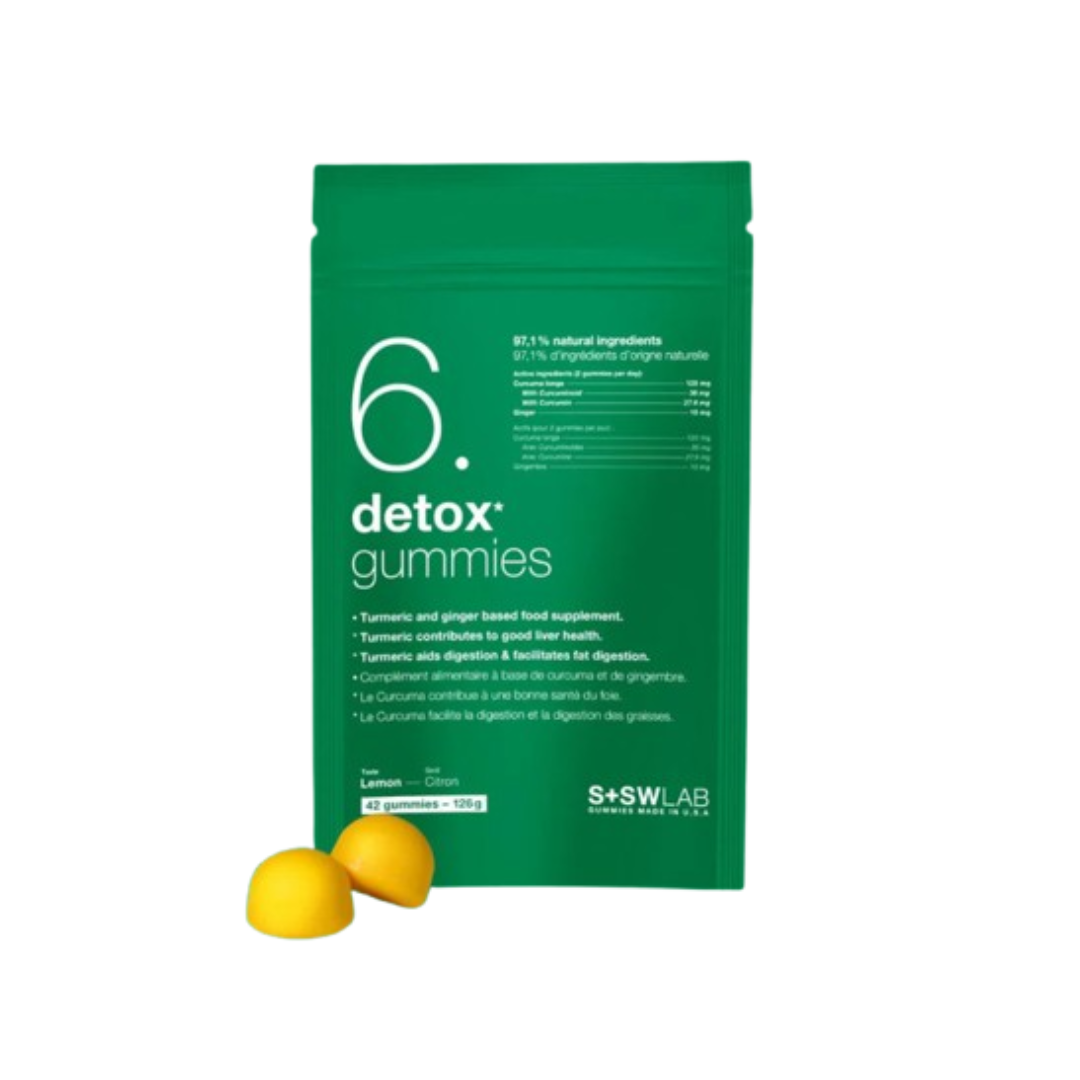 S+SWLAB 6.Detox 42 Gummies Gout Citron-elles soutiennent le métabolisme et aident à éliminer les toxines | Nova Para