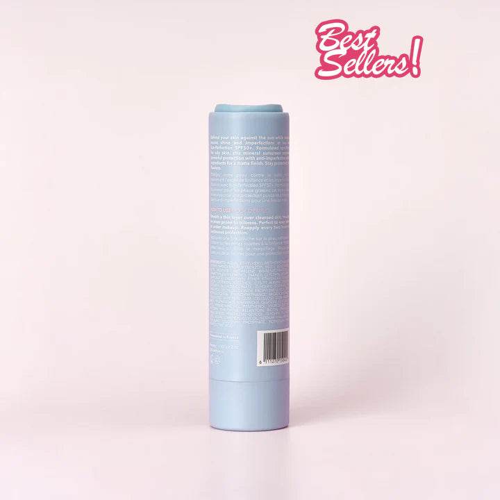 SOUL SISTERS Crème Solaire SPF50+ application visage protection anti-imperfection peau acnéique matifiante - novaparapharmacie"
