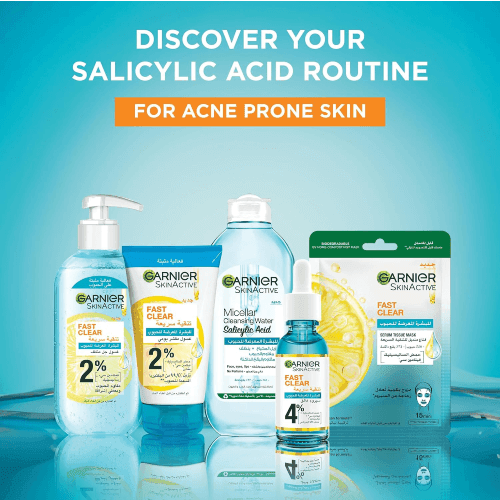 GARNIER SkinActive Puractive Solution Micellaire Anti-Acné 400ml Eau Micellaire Acide Salicylique Peau Acnéique Démaquillage Purifiant - Nova Parapharmacie