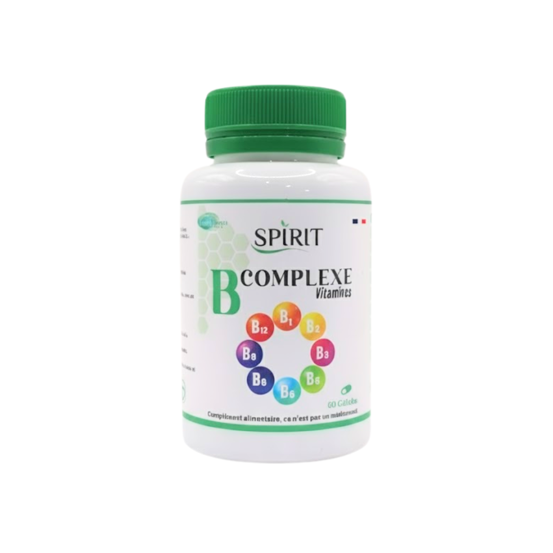 SPIRIT B Complexe 60 Gélules vitamines B énergie système nerveux vitalité - novaparapharmacie

