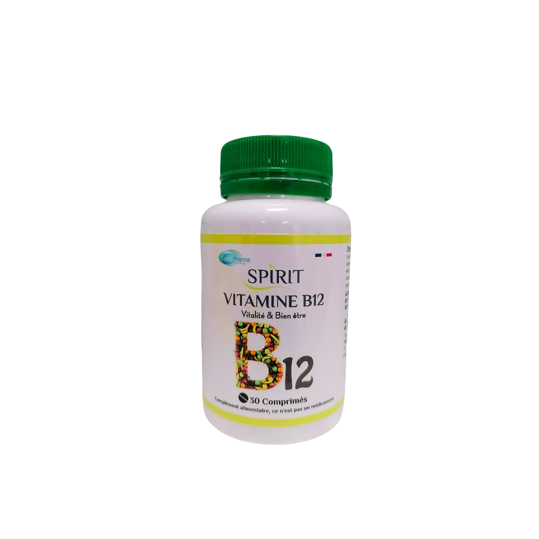 SPIRIT Vitamine B12 30 Comprimés énergie vitalité système nerveux formation globules rouges - novaparapharmacie