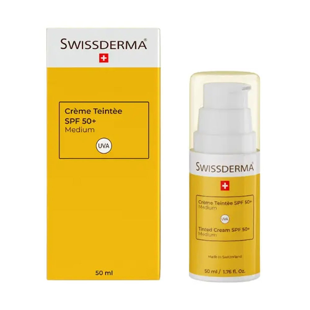 Swissderma Écran Solaire Teintée Medium SPF 50+ 50ml - Nova Para