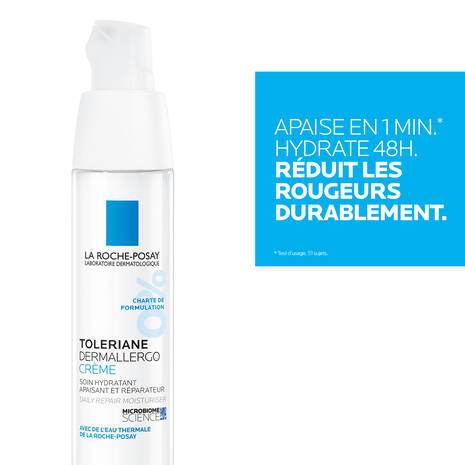 Formule La Roche-Posay Toleriane Dermallergo Crème Nuit 40ml agents réparateurs apaisants eau thermale