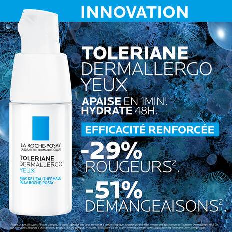 La Roche-Posay Toleriane Dermallergo Yeux 20ml - Soin Contour Yeux Anti-Allergique - Nova Parapharmacie