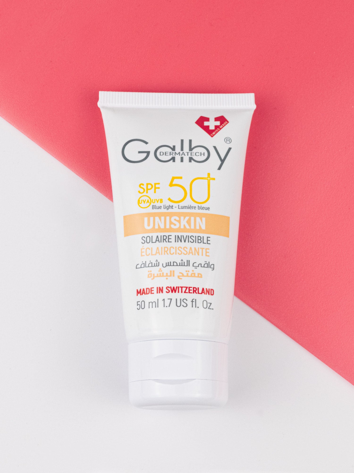 ⭐ Galby Uniskin Crème Solaire Invisible Éclaircissante SPF50+ Teint ...