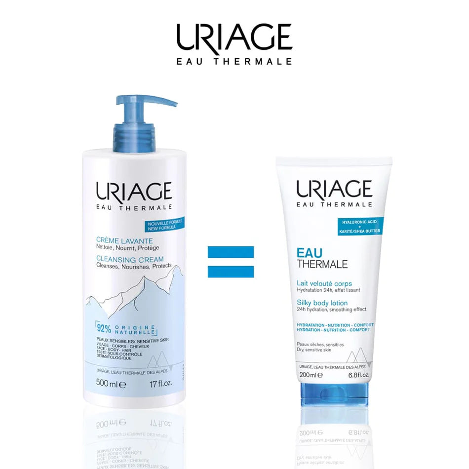 URIAGE Lait Velouté Corps 200ml Offert hydratation intense 24h texture veloutée non grasse eau thermale Uriage - novaparapharmacie