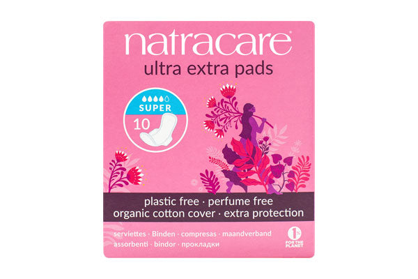  NATRACARE Serviette Ultra Extra Super 10 unités protection hygiénique bio flux très abondant coton naturel - novaparapharmacie