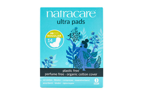 NATRACARE Serviette Ultra Régulier + Wings 14 unités protection hygiénique bio flux normal coton naturel - novaparapharmacie