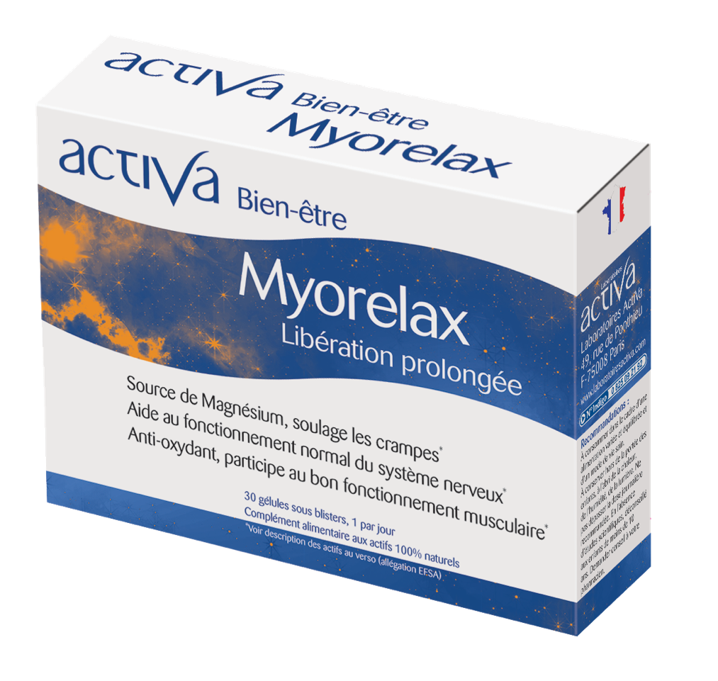 ACTIVA Bien-Être Myorelax muscles articulations détente magnésium calcium crampes relaxation - novaparapharmacie