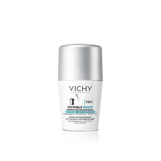 Vichy Femme Déodorant Dermo-Détranspirant Invisible Protect 72h 50ml Roll-On Anti-Traces - novaparapharmacie