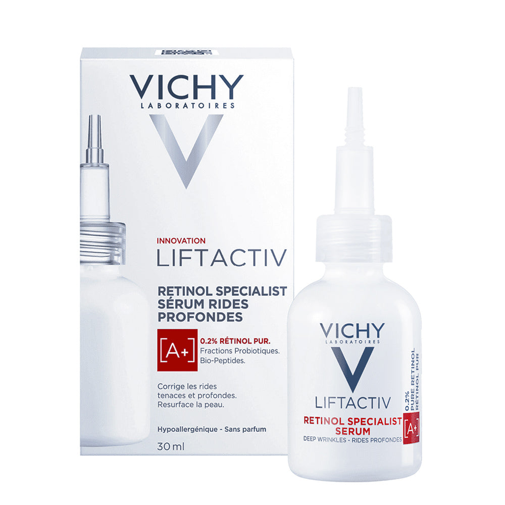  Packaging Vichy Liftactiv Retinol Specialist 30ml Flacon Sérum Anti-Âge Rétinol Redensifiant - novaparapharmacie