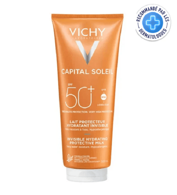 VICHY Capital Soleil SPF50+ Lait Protecteur Hydratant Invisible 300ml - Nova Parapharmacie