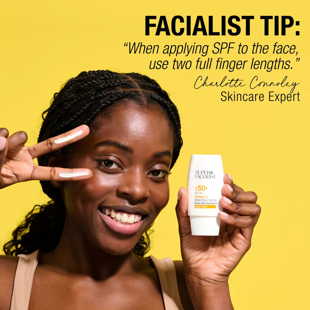 Super Facialist vue alternative sérum protection SPF50+ vitamine C 50ml format flacon pratique - novaparapharmacie