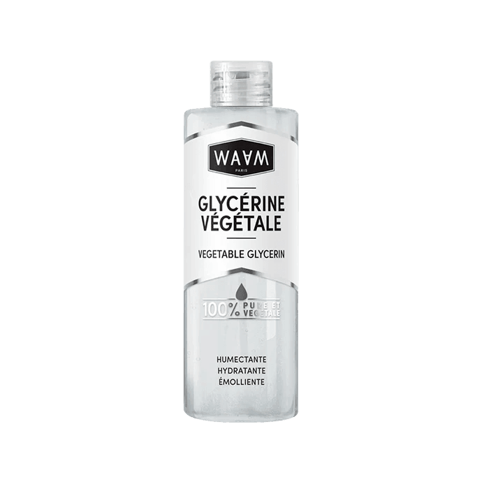 WAAM Glycérine Végétale 200ml hydratant naturel pur soin visage corps cheveux multi-usage cosmétique bio - novaparapharmacie