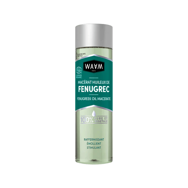 WAAM Huile de Fenugrec certifiée BIO 50ml huile végétale pure volumisante cheveux fins clairsemés croissance capillaire - novaparapharmacie