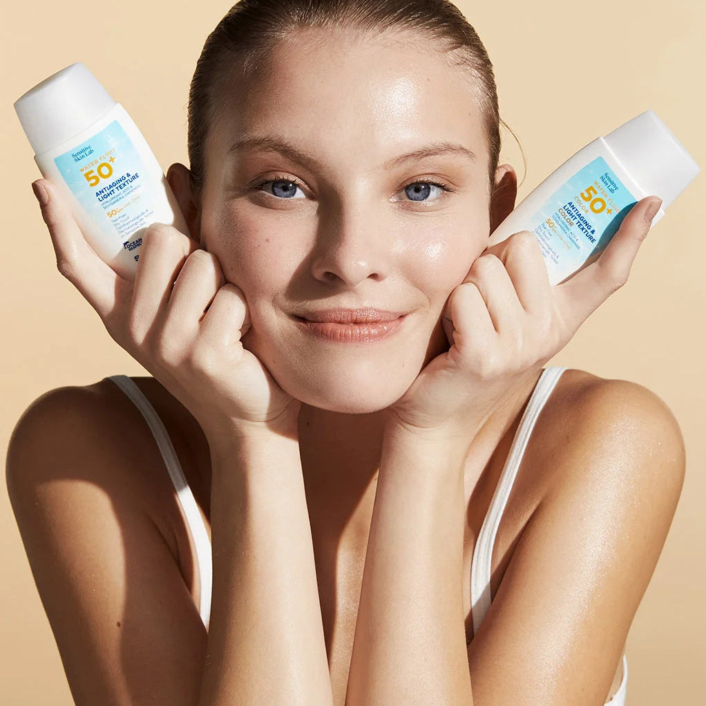 Packaging Sensilis Water Fluid Color SPF 50+ 40ml design élégant tube pratique crème solaire teintée - novaparapharmacie