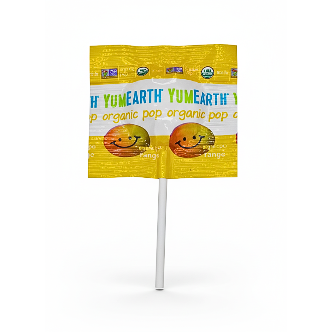 YUM Earth Sucette Unité Sans Gluten Bio bonbon naturel saveurs fruitées 100% bio végane enfants adultes - novaparapharmacie