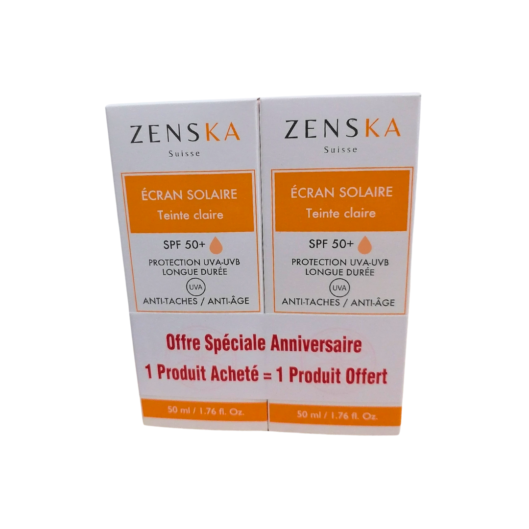 Zenska Ecran Solaire Teinte claire spf50+ 2*50ml pack | Nova Para