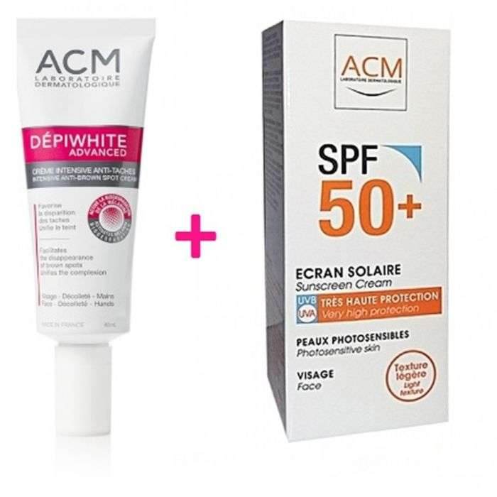 ⭐ ACM Dépiwhite Advanced Pack Anti-Taches + Écran SPF50+ Offert - Livraison Gratuite 399 MAD | NOVAPARAPHARMACIE