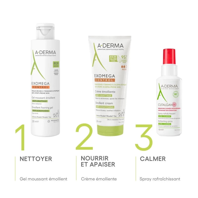 A-Derma EXOMEGA CONTROL Gel moussant | Nova Para