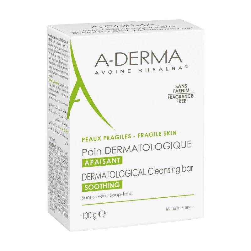 Aderma Pain Dermatologique Lait Avoine 100g Peaux Sensibles Nettoyage Doux Apaisant - novaparapharmacie