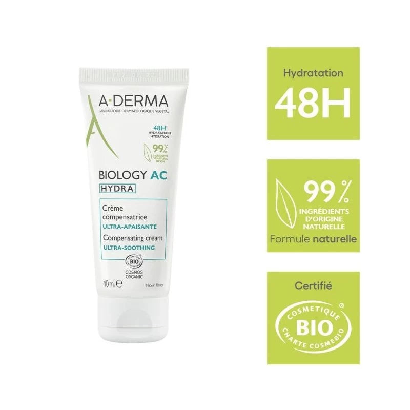 A-Derma BIOLOGY AC hydratante compensatrice 40ml | Nova Para