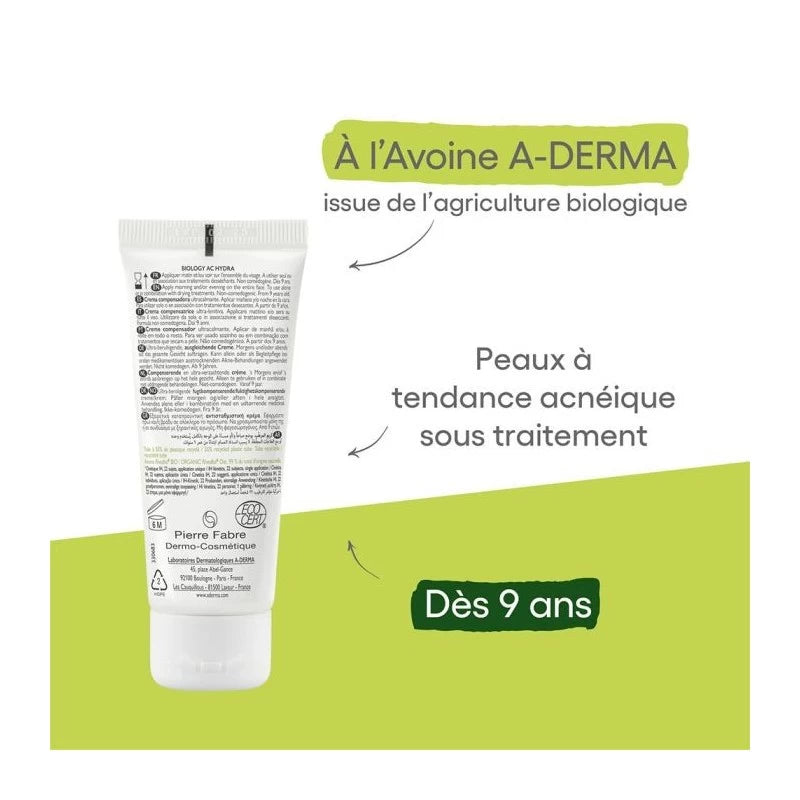 A-Derma BIOLOGY AC hydratante compensatrice 40ml | Nova Para