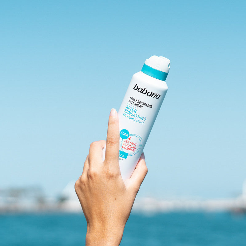 Spray BABARIA After Sun 250ml après-soleil apaisant hydratant apaisant hydratation intense réparation spray pratique rafraîchissant - novaparapharmacie