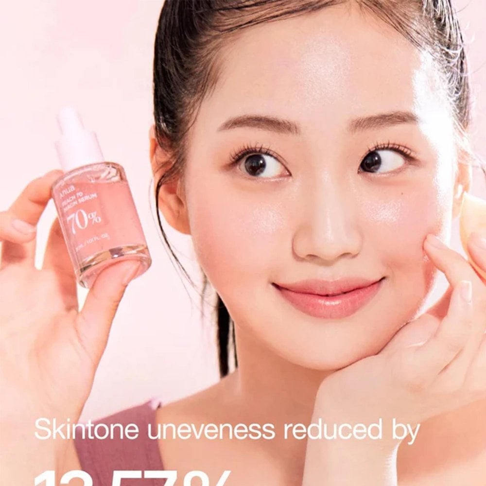 ANUA Peach 70 Niacin Serum 30ml Sérum Éclat Niacinamide Pêche Pores Teint Unifié