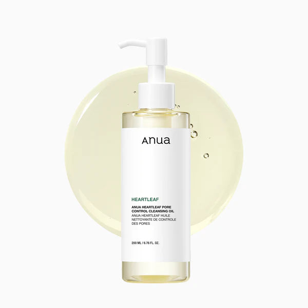 Anua HeartleaF Pore Control Cleansing Oil 200ml huile nettoyante démaquillante Heartleaf pores sébum waterproof - novaparapharmacie