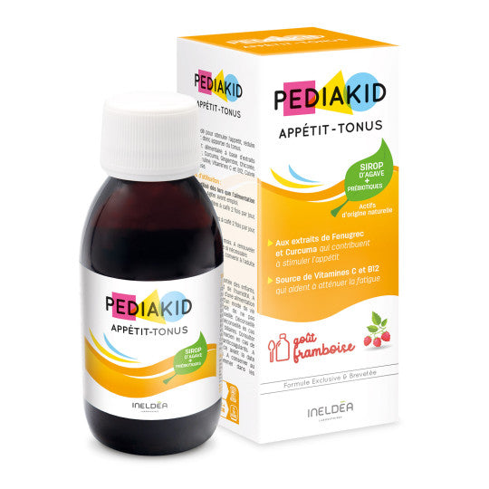 PEDIAKID Sirop Appétit-Tonus 125ml complément alimentaire enfant stimule appétit renforce tonus croissance harmonieuse goût agréable - novaparapharmacie