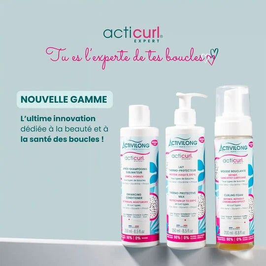 Soin ACTIVILONG Acticurl Après-Shampooing Sublimateur 250ml packaging boucles démêlage hydratation nutrition brillance - novaparapharmacie