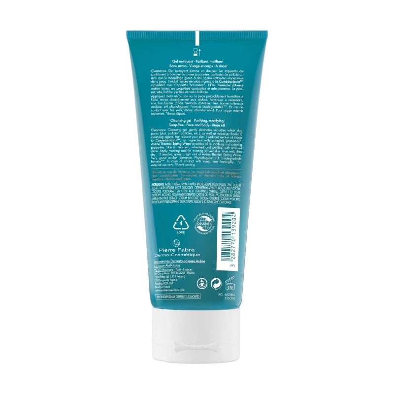 Avène Cleanance Gel Nettoyant 200ml-novaparaphrarmacie-maroc