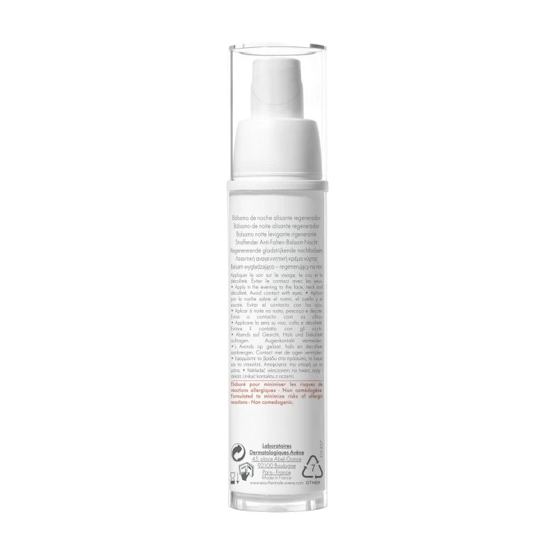 Avène PhysioLift Baume nuit lissant régénérant 30ml-novaparaphrarmacie-maroc