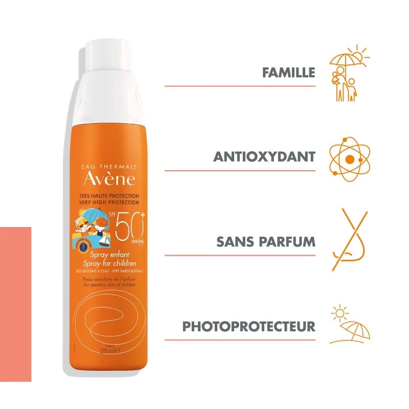 Avène Spray SPF50+ 200ml-novaparapharmacie-maroc