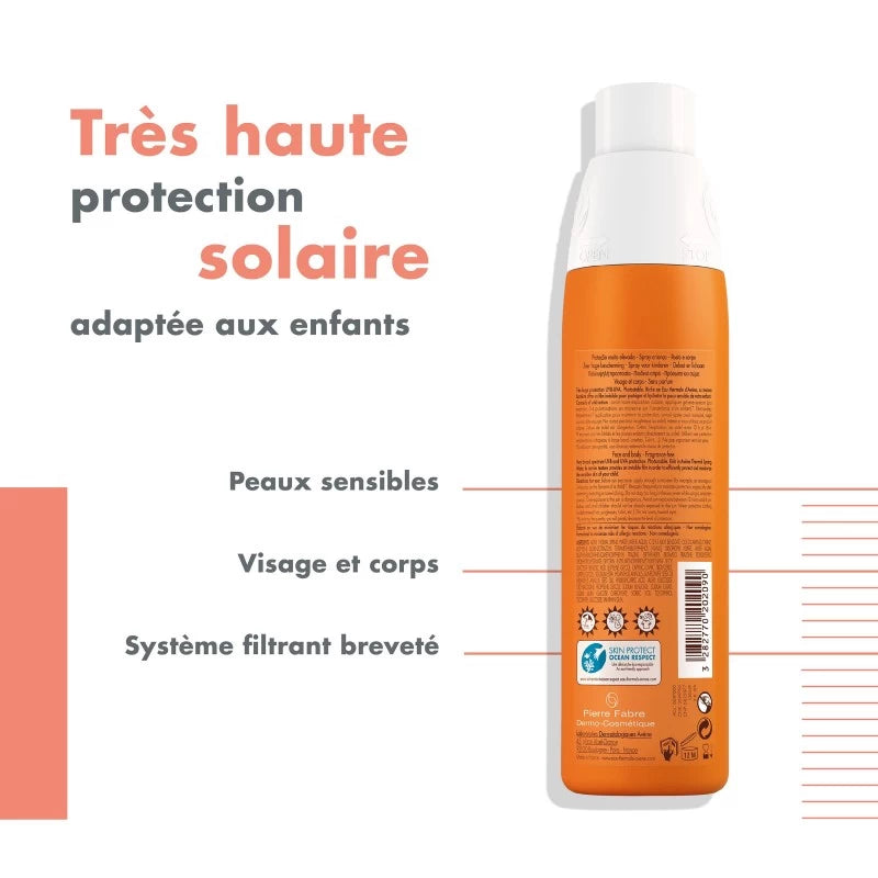 Avène Spray SPF50+ Enfant 200ml -novaparapharmacie-maroc