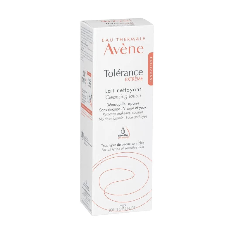 Avène Tolérance Extrême Lait Nettoyant 200ml Cosmétique Stérile Peaux Intolérantes Sensibles - novaparapharmacie