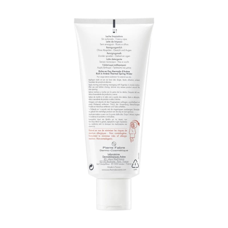 Avene Tolérance EXTRÊME Lait Nettoyant Cosmétique Stérile 200ml-novaparaphrarmacie-maroc