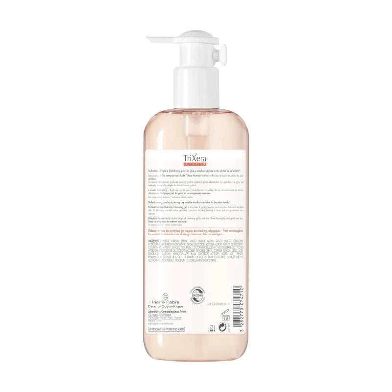 Avène TriXera NUTRITION Gel Nettoyant Nutri-fluide 400ml-novaparapharmacie-maroc