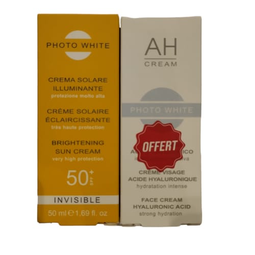 Photowhite Ecran SPF 50+ 50ml  PHOTO WHITE HYALURONIQUE CREME OFFERT | Nova Para