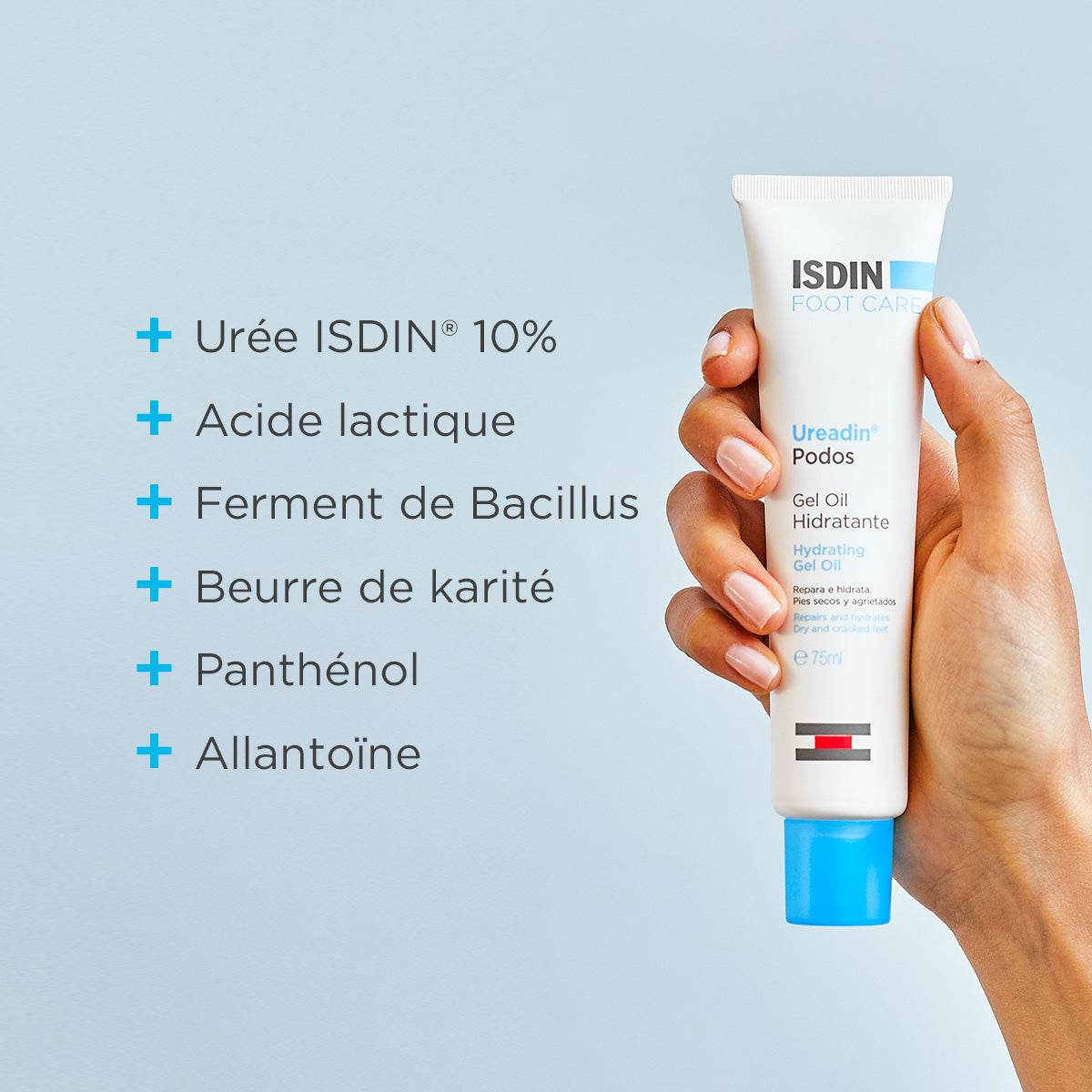 ISDIN Ureadin Crème Pieds 75ml - Crème Pieds Hydratante Peau Élastique - Nova Parapharmacie
