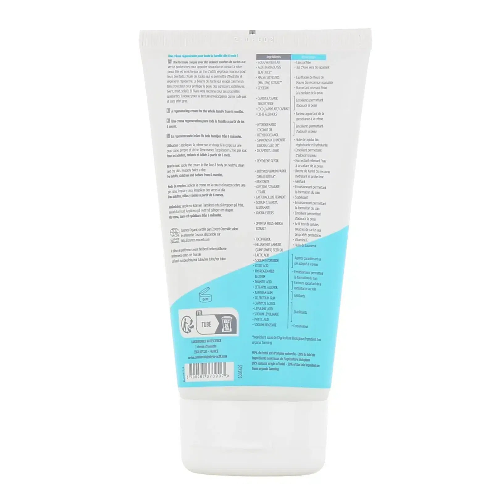 Bioregena formule exclusive beurre karité bio huiles végétales aloe vera extraits botaniques vitamine E - novaparapharmacie