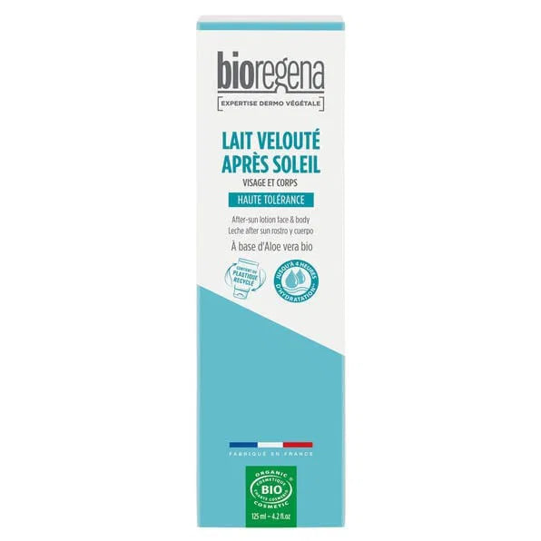 Bioregena Lait Velouté Après Soleil 125ml soin corps après-soleil naturel bio hydratant réparateur apaisant - novaparapharmacie